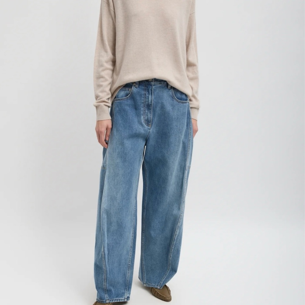 Tibi Classic Wash Denim Sid Jeans